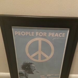 People for Peace Framed Poster